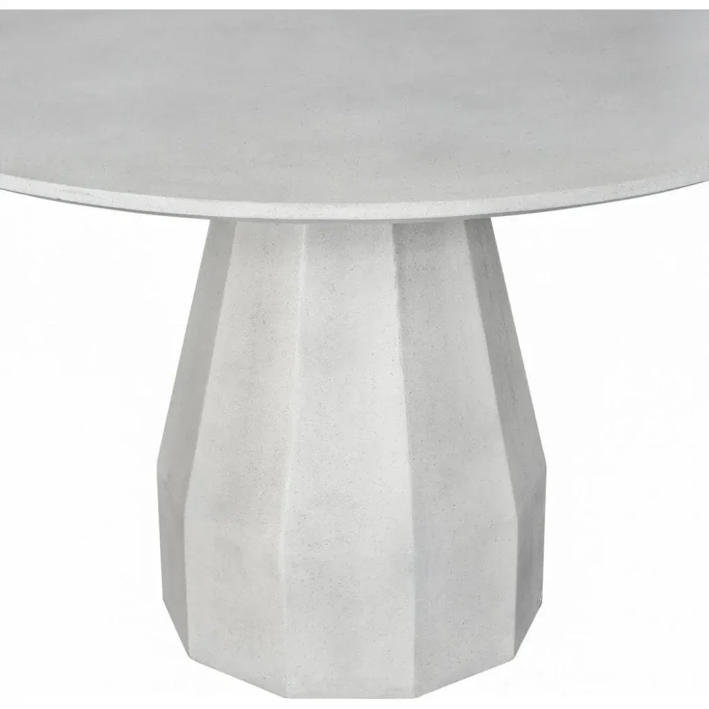 47 Outdoor Dining Table Antique White Concrete - LOOMLAN - Moe's Home - Outdoor Dining Tables