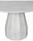 47 Outdoor Dining Table Antique White Concrete - LOOMLAN - Moe's Home - Outdoor Dining Tables