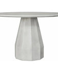47 Outdoor Dining Table Antique White Concrete - LOOMLAN - Moe's Home - Outdoor Dining Tables
