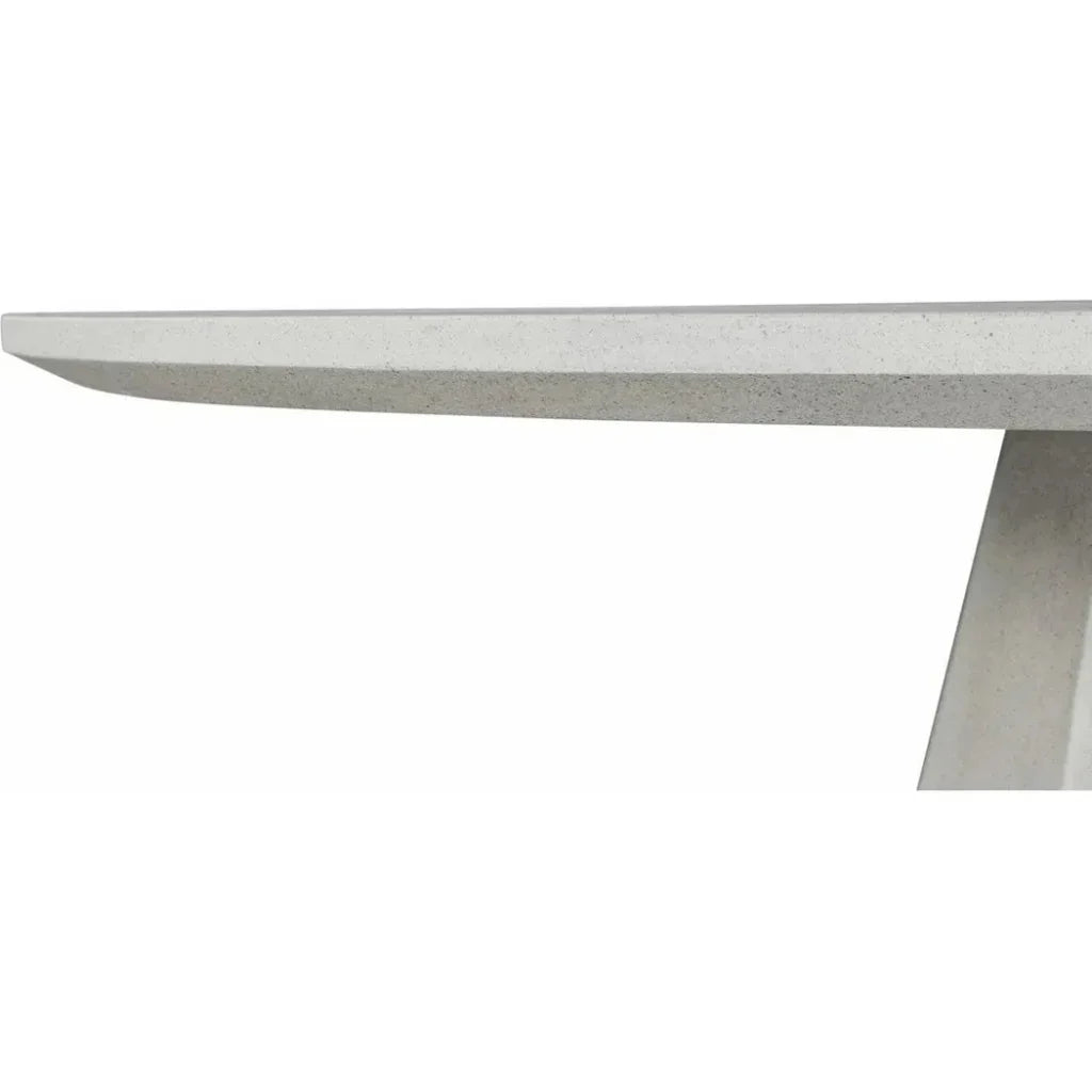 47 Outdoor Dining Table Antique White Concrete - LOOMLAN - Moe's Home - Outdoor Dining Tables