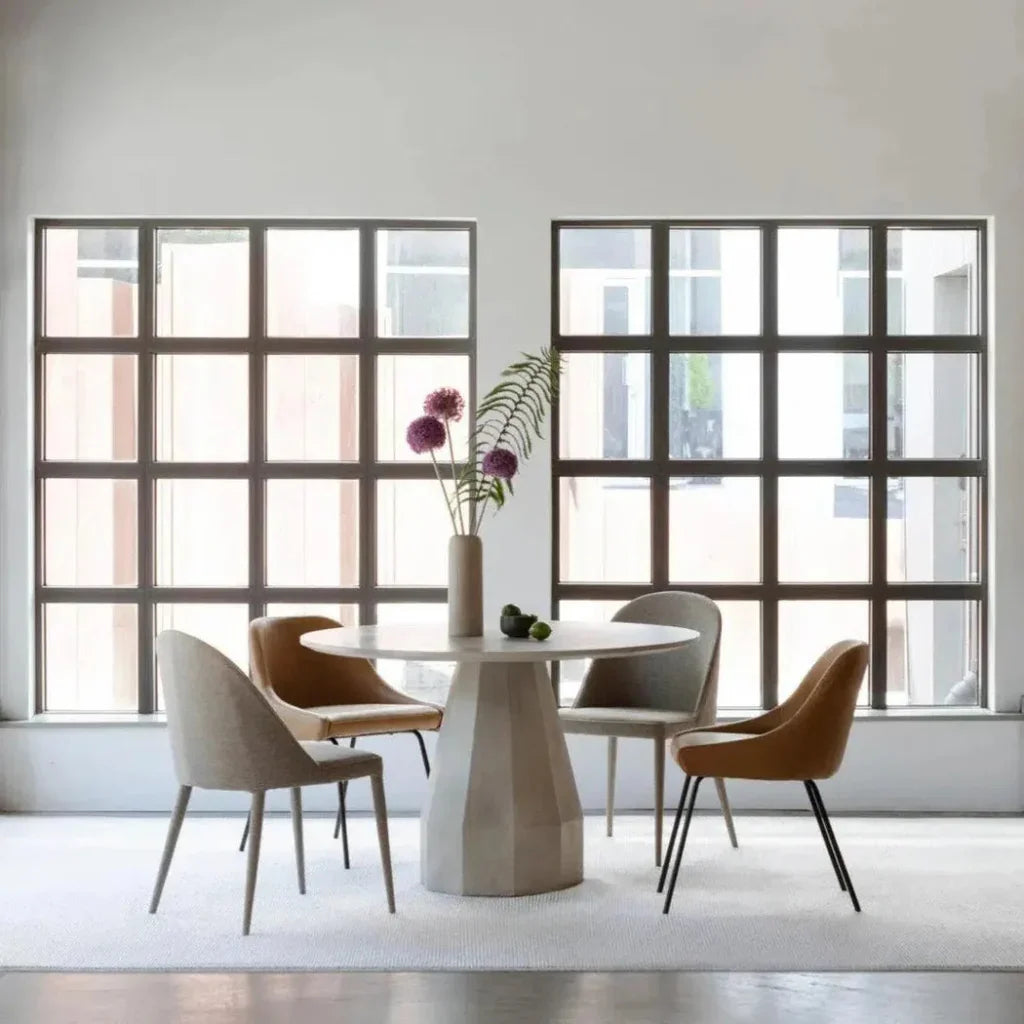 47 Outdoor Dining Table Antique White Concrete - LOOMLAN - Moe's Home - Outdoor Dining Tables