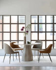 47 Outdoor Dining Table Antique White Concrete - LOOMLAN - Moe's Home - Outdoor Dining Tables