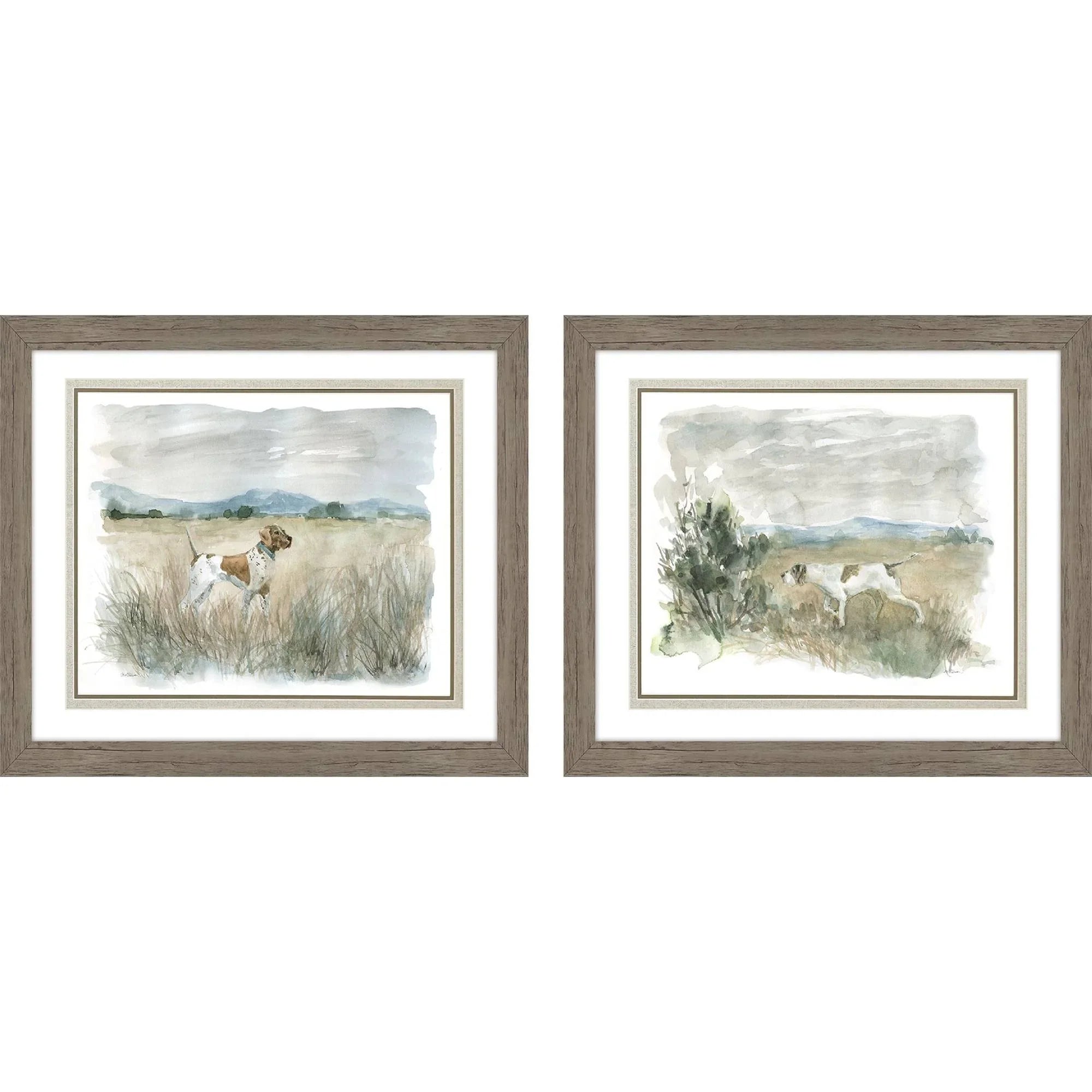 Paragon Lookout on Point Brown Canvas Art 2PC