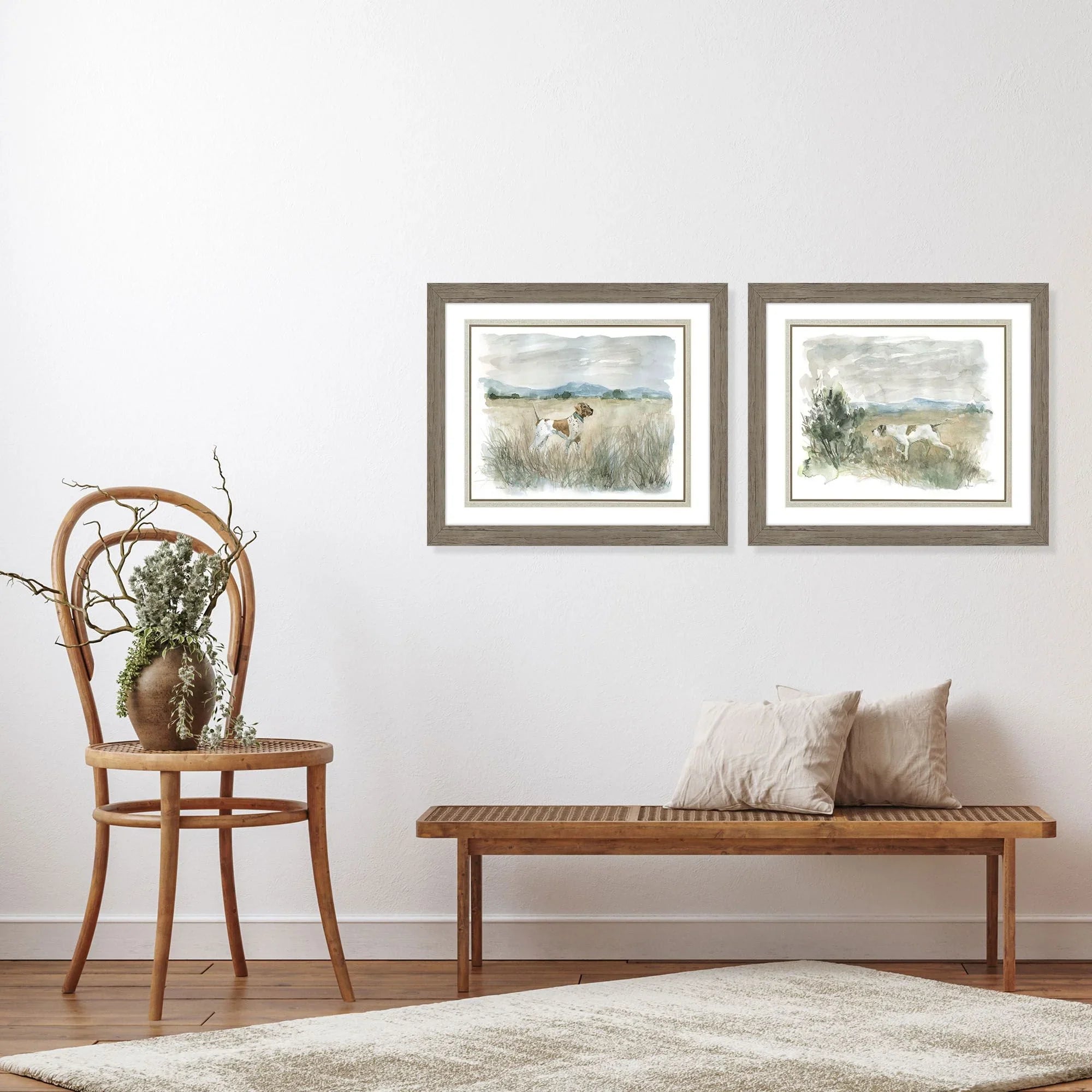 Paragon Lookout on Point Brown Canvas Art 2PC
