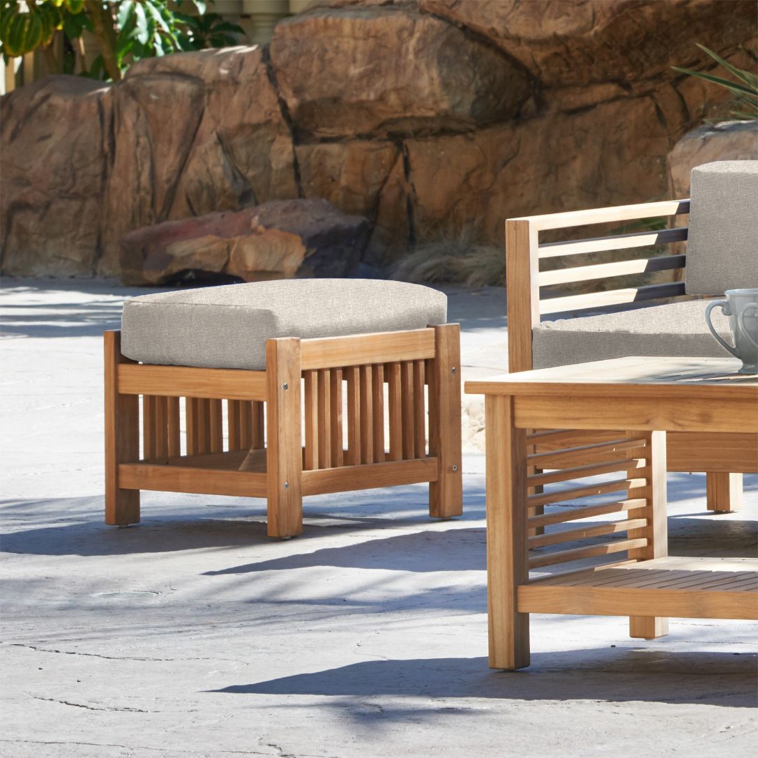 Summer Teak Outdoor Ottoman Sunbrella Cushions -- view 21