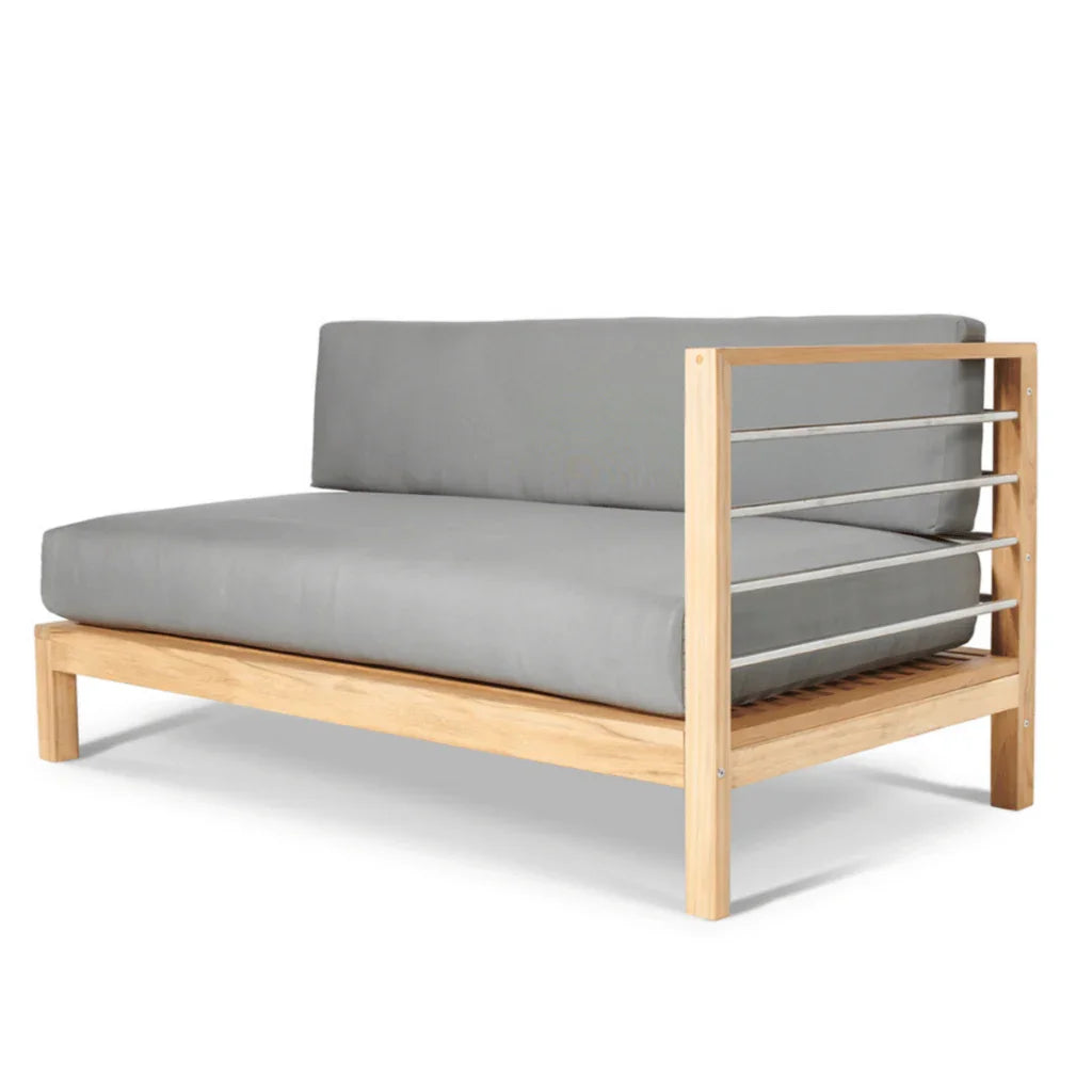 SoHo Teak Patio Sectional Sofa with Sunbrella Cushion -- view 21