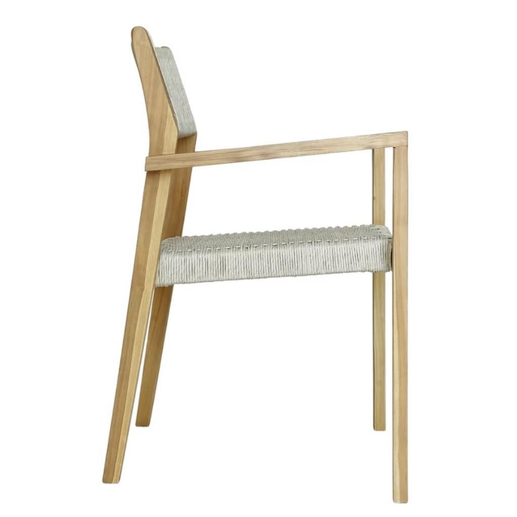 Quinn Wooden Patio Dining Arm Chair - view 5