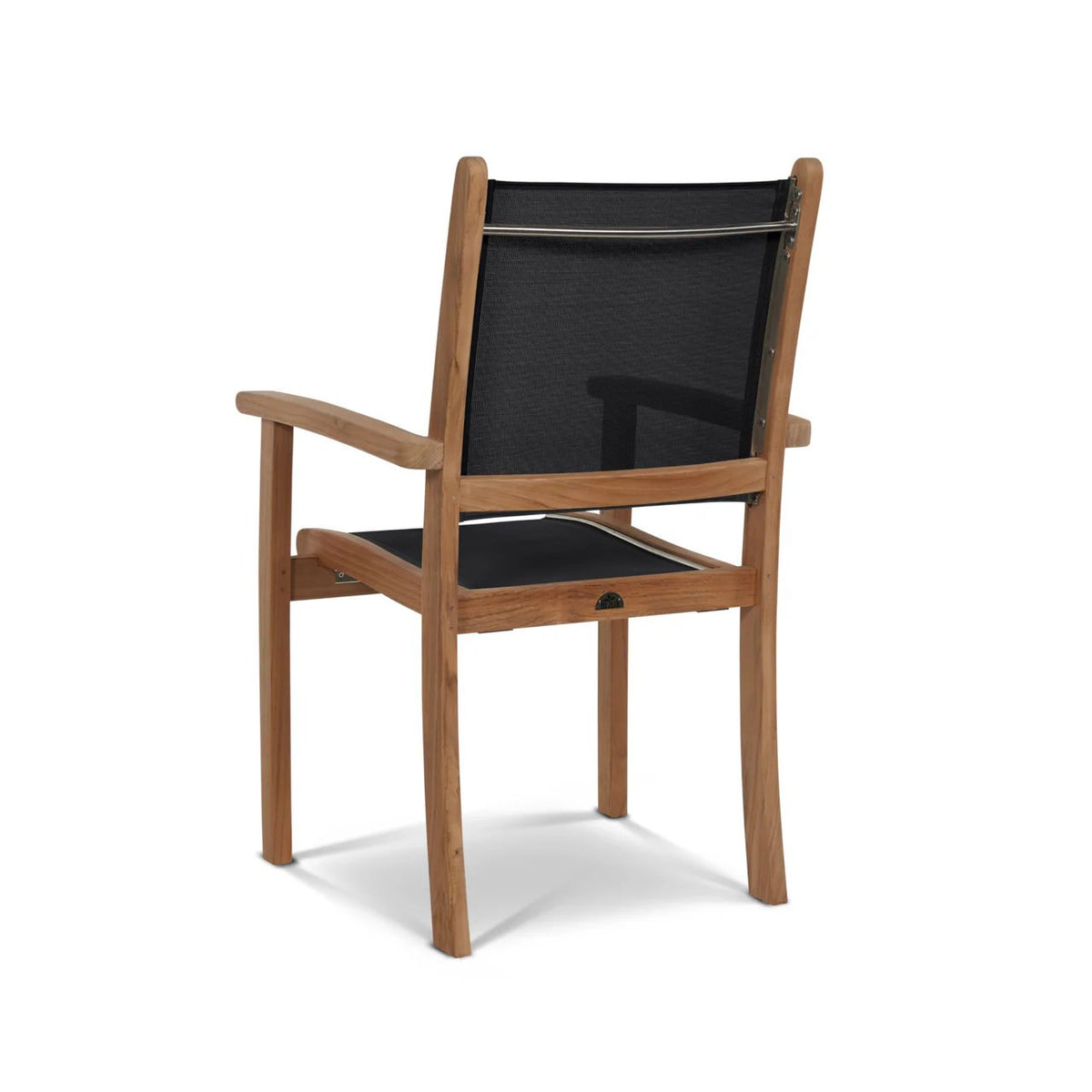 Pearl Stacking Teak Outdoor Dining Armchair 4PC -- view 4