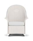 Loom Wicker High Back Porch Outdoor Rocker