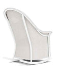 Loom Wicker High Back Porch Outdoor Rocker