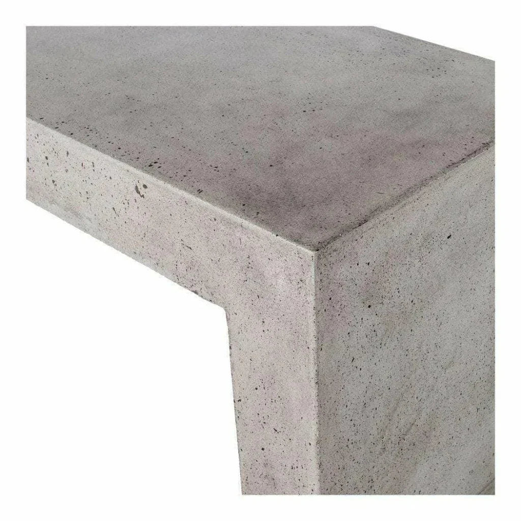55.25 Inch Outdoor Bench Grey Contemporary - LOOMLAN - Moe's Home - Outdoor Benches