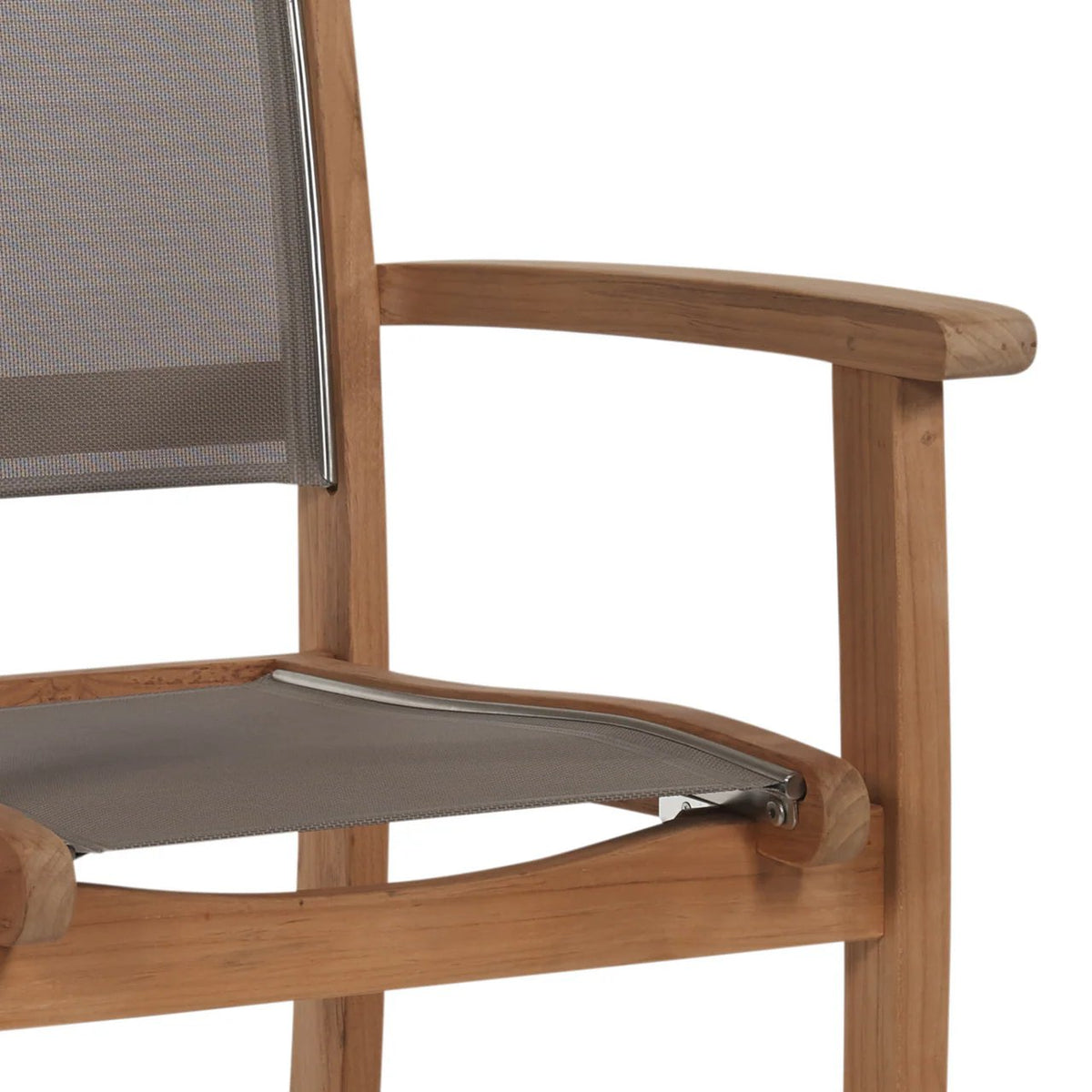 Pearl Stacking Teak Outdoor Dining Armchair 4PC -- view 14
