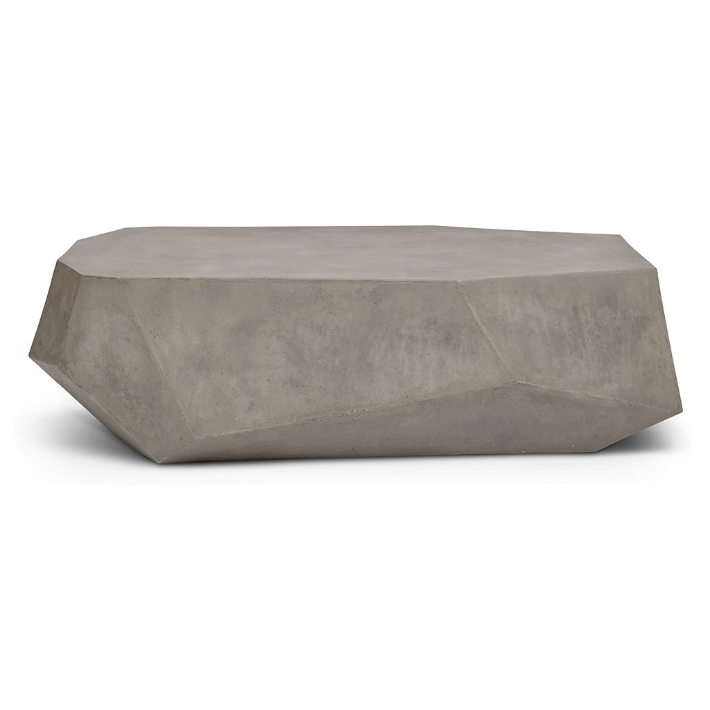 Kristal Fiber Reinforced Concrete Geometric Coffee Table