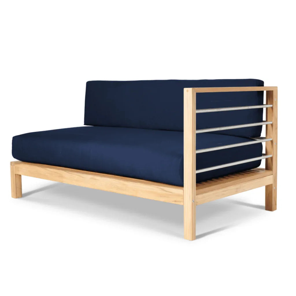 SoHo Teak Patio Sectional Sofa with Sunbrella Cushion -- view 29
