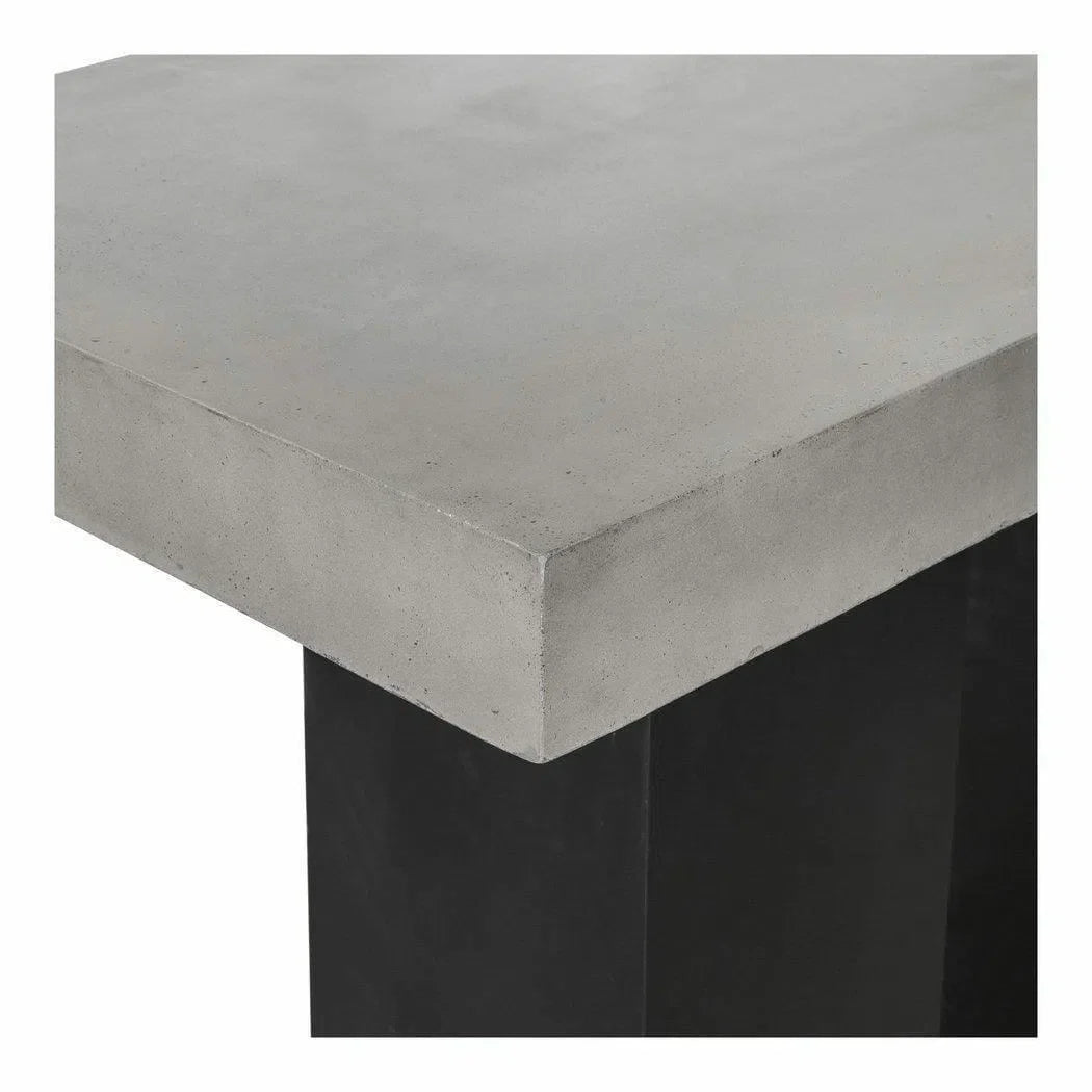 63 Inch Outdoor Bar Table Grey Contemporary Outdoor Counter Tables LOOMLAN By Moe&#39;s Home