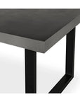 63 Inch Outdoor Dining Table Small Grey Contemporary-Outdoor Dining Tables-Moe's Home-LOOMLAN