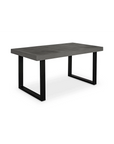 63 Inch Outdoor Dining Table Small Grey Contemporary-Outdoor Dining Tables-Moe's Home-LOOMLAN