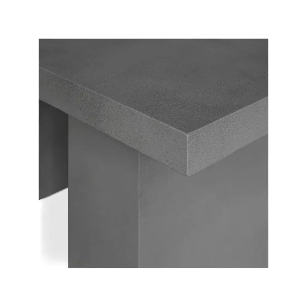 63 in Outdoor Dining Table Grey Contemporary - LOOMLAN - Moe's Home - Outdoor Dining Tables