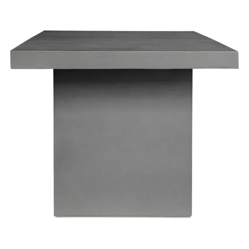 63 in Outdoor Dining Table Grey Contemporary - LOOMLAN - Moe's Home - Outdoor Dining Tables