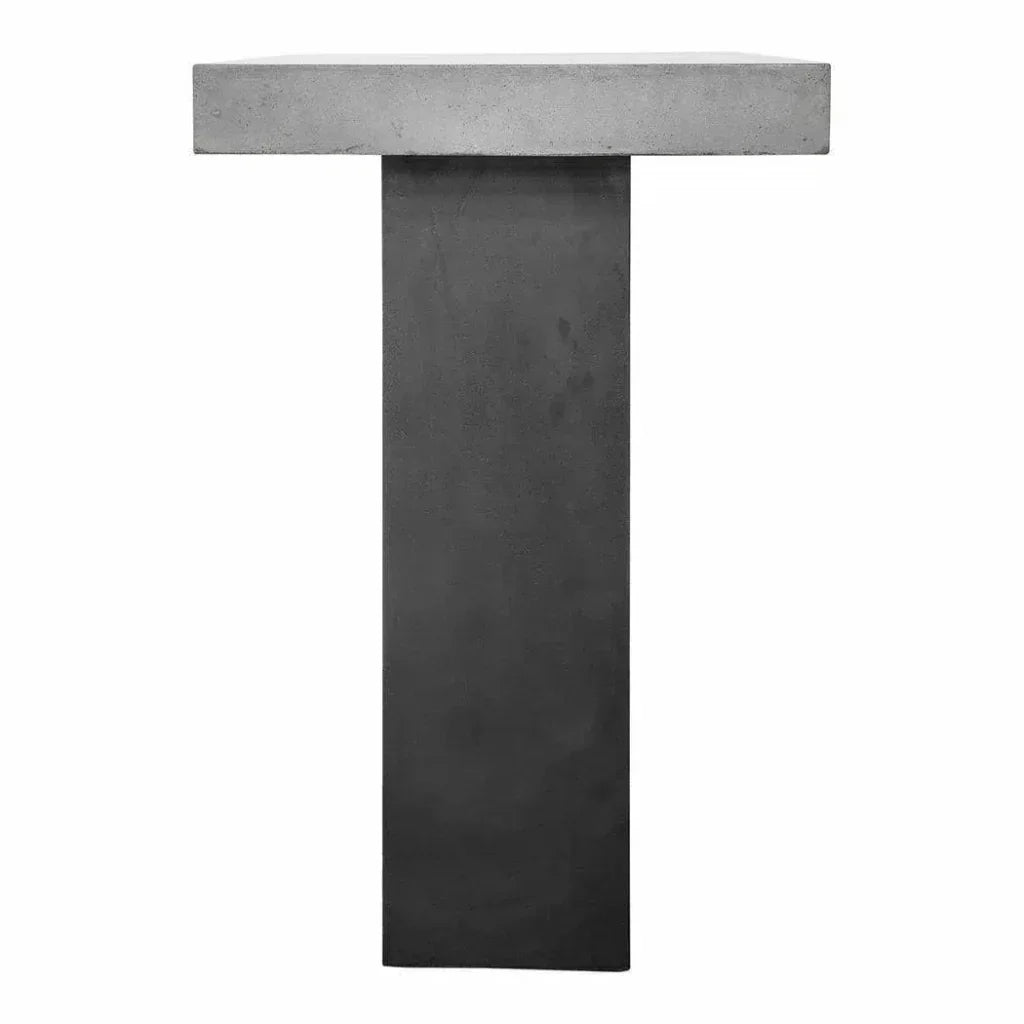 63 Inch Outdoor Bar Table Grey Contemporary - LOOMLAN - Moe's Home - Outdoor Counter Tables