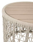 Knit Round Outdoor End Table