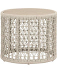 Knit Round Outdoor End Table
