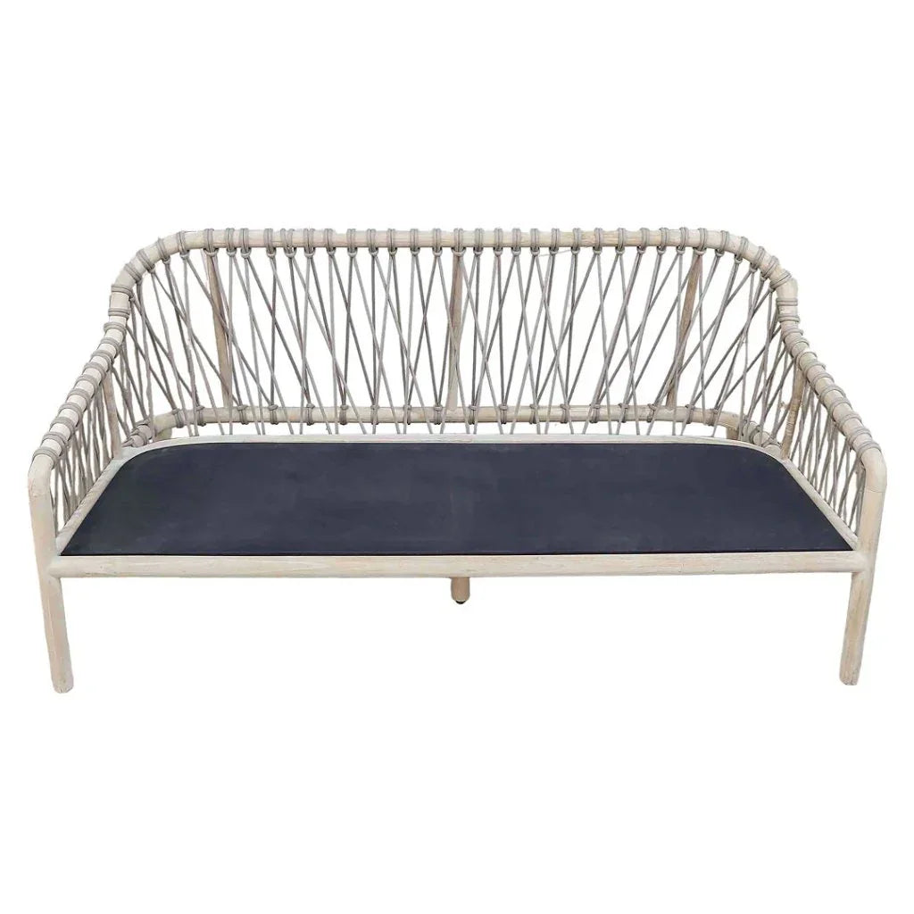 Malibu Wood Frame Patio Sofa -- view 5