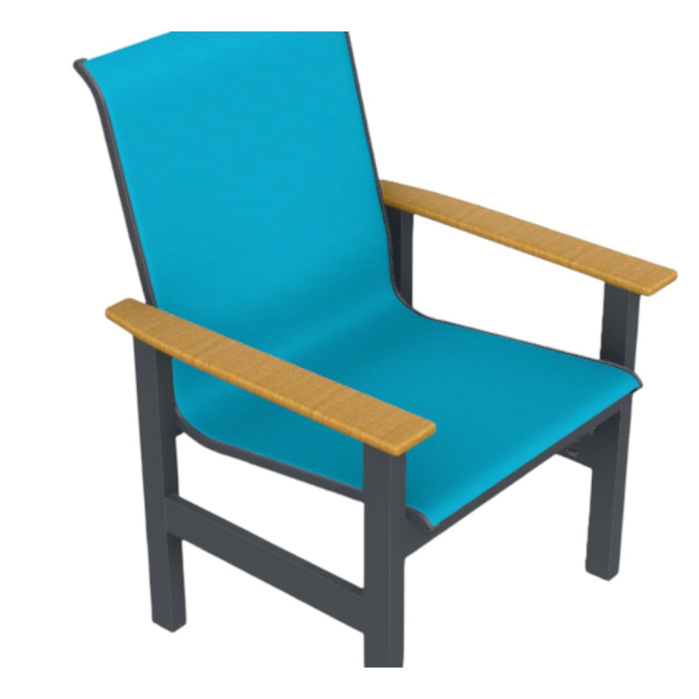 Leeward MGP Sling Outdoor Arm Chair -- view 7