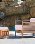 Soleil Teak Patio Lounge Set with Sunbrella Cushion 2PC -- view 36