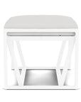 Summit Aluminum Frame Outdoor Ottoman-Outdoor Ottomans-Lloyd Flanders-LOOMLAN