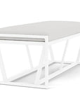 Summit Aluminum Frame Outdoor Loveseat Ottoman-Outdoor Benches-Lloyd Flanders-LOOMLAN