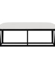 Summit Aluminum Frame Outdoor Loveseat Ottoman-Outdoor Benches-Lloyd Flanders-LOOMLAN
