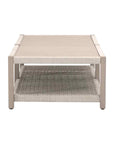 Wrap Wooden Rectangular Outdoor Coffee Table -- view 3