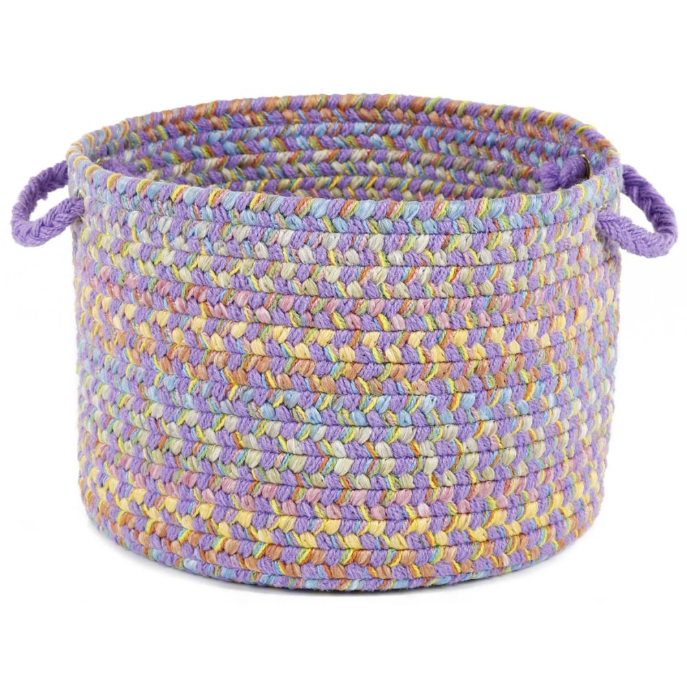 Rhody Rug Playtime Braided Handmade Indoor-Outdoor Basket