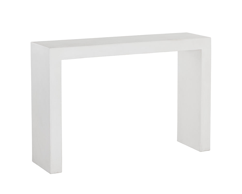 Axle Concrete Outdoor Rectangular Console Table