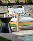 Astley Concrete Outdoor Round End Table