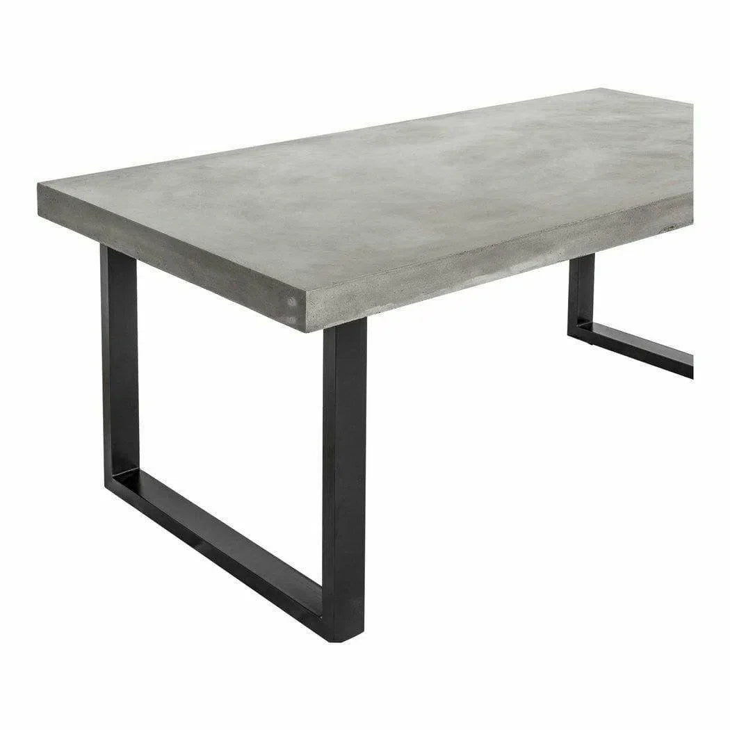 79 Inch Outdoor Dining Table Large Grey Contemporary Outdoor Dining Tables LOOMLAN By Moe&#39;s Home