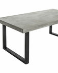 79 Inch Outdoor Dining Table Large Grey Contemporary Outdoor Dining Tables LOOMLAN By Moe's Home