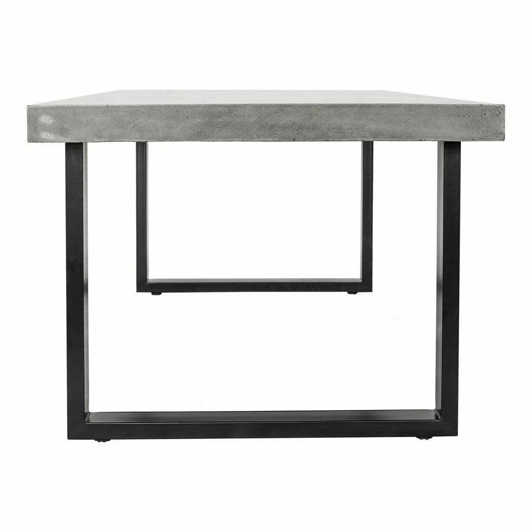 79 Inch Outdoor Dining Table Large Grey Contemporary Outdoor Dining Tables LOOMLAN By Moe&#39;s Home