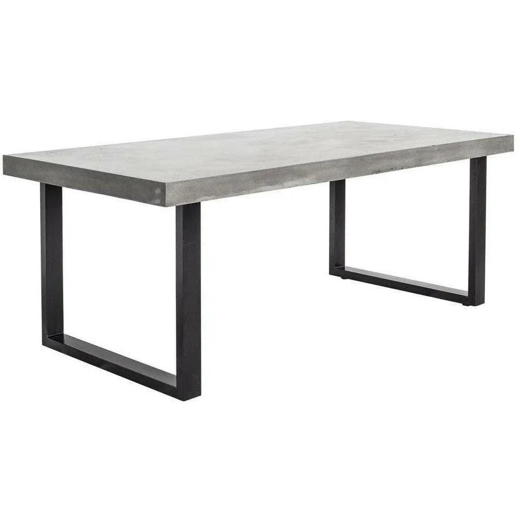 79 Inch Outdoor Dining Table Large Grey Contemporary Outdoor Dining Tables LOOMLAN By Moe&#39;s Home