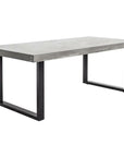 79 Inch Outdoor Dining Table Large Grey Contemporary Outdoor Dining Tables LOOMLAN By Moe's Home