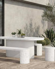 79 in Outdoor Dining Table Grey Contemporary-Outdoor Dining Tables-Moe's Home-LOOMLAN