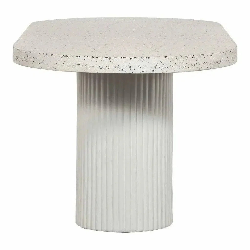 79 in Outdoor Dining Table Grey Contemporary - LOOMLAN - Moe&#39;s Home - Outdoor Dining Tables
