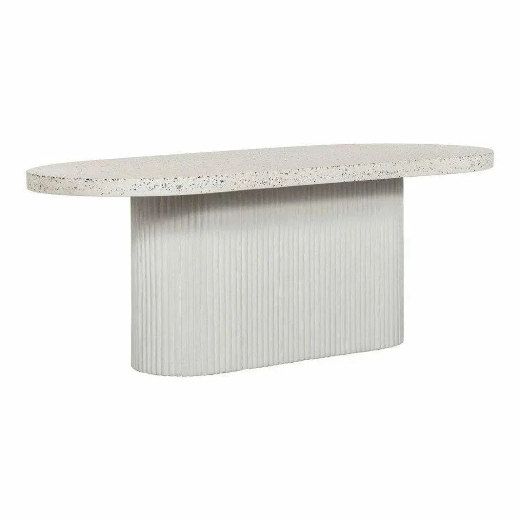 79 in Outdoor Dining Table Grey Contemporary - LOOMLAN - Moe's Home - Outdoor Dining Tables