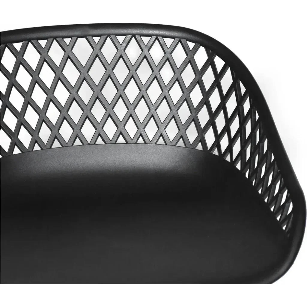 Piazza Black Outdoor Counter Stool -- view 4