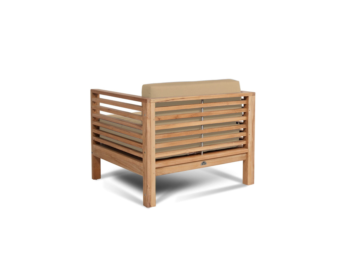 Soleil Teak Patio Lounge Set with Sunbrella Cushion 2PC -- view 43