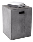 Castor Concrete Outdoor Square End Table