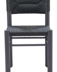 Iska Aluminum Black Armless Dining Chair (Set of 2)