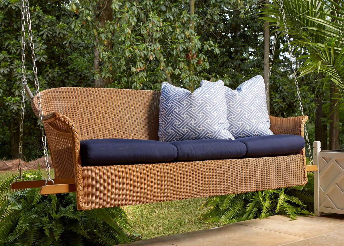 Lloyd Flanders Loom Three Seater Outdoor Sofa Swing