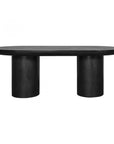 83 Inch Outdoor Dining Table Black Concrete Contemporary Outdoor Dining Tables LOOMLAN By Moe's Home